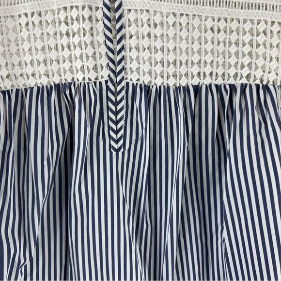 Scotch & Soda Maison Scotch Striped Lace Relaxed Top - Picture 4 of 9
